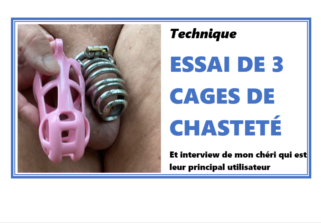 essai de trois cages de chasteté pour la chasteté contrôlée