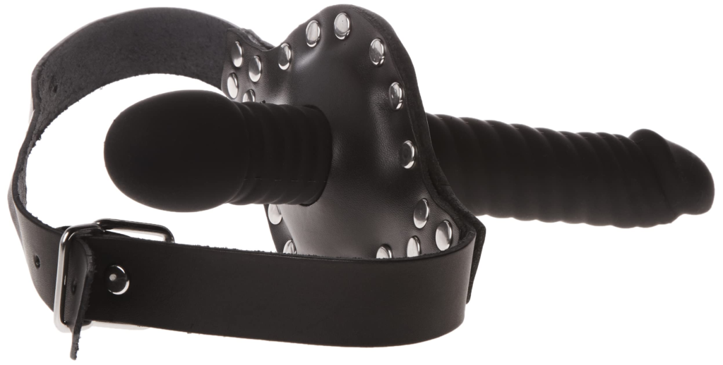 bâillon strap-on dildo facial strap-on de bouche